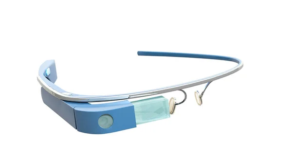 Interaktive Brille 3D-Rendering auf Weiß kein Schatten — Stockfoto
