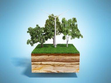 Alternatif enerji kesit o 3d şekil kavramı