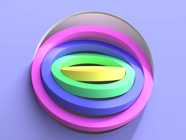 Простой круглый подиум цвета для представления продукта 3d рендеринга на — стоковое фото