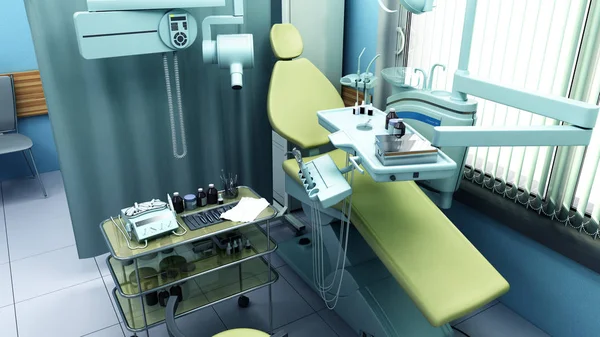 Special equipment for a dentist dentist office 3d render