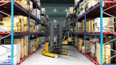 Hangar teslim deposu 3D görüntüleme
