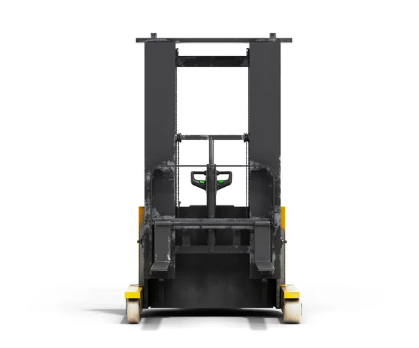 Forklift loader 3D render on white background — Stock Photo, Image