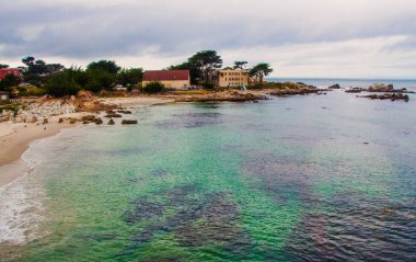 Kaliforniya 'da Monterey Körfezi 'nin Seascape