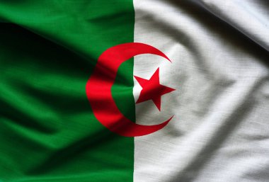 Cezayir dalgalanan bayrak