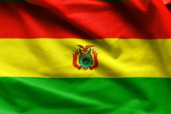 Βολιβία σημαία κυματίζει — Φωτογραφία Αρχείου