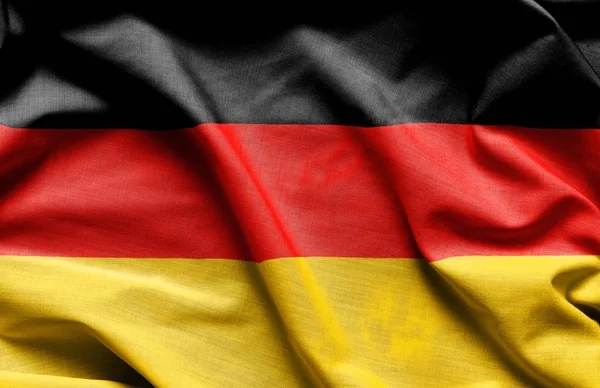 Fabric texture flag of Germany