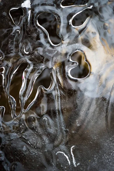 Río Hielo - textura - formas congeladas — Foto de Stock