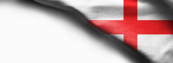 Flagge Englands auf weißem Hintergrund — Stockfoto