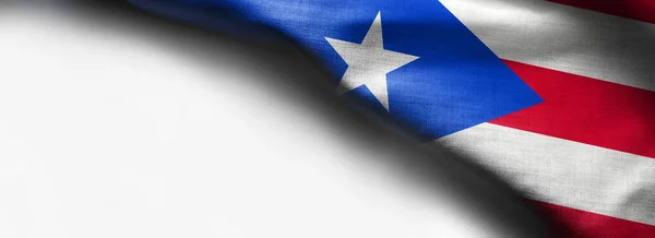 Bandera de Puerto Rico ondeando —  Fotos de Stock