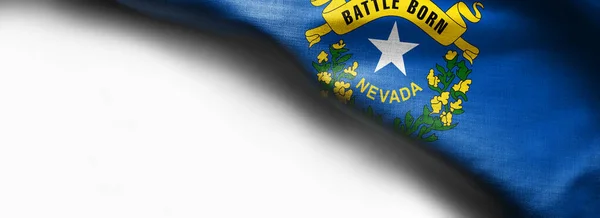 Textura de la tela de la bandera de Nevada - Banderas de los Estados Unidos —  Fotos de Stock