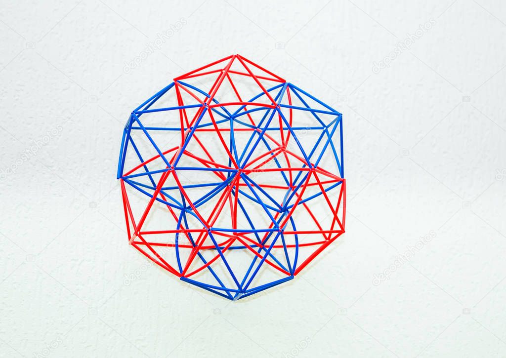 Coloured Handmade Dimensional Model Of Geometric Solid