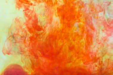 Suya karıştırılmış boyaların soyut renk arkaplanı