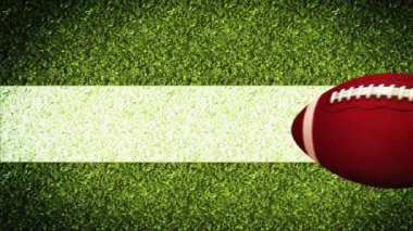 Amerikan futbol kaskı Super Bowl Maçı Stadyum yeşil çimlerde