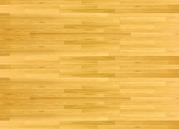 Hardhouten esdoorn basketbalveld vloer bekeken van boven. — Stockfoto