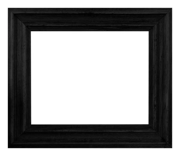 Černý rám izolované na bílém pozadí. — Stock fotografie