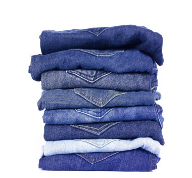 kot pantolon beyaz arkaplanda izole.