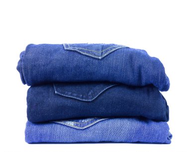 kot pantolon beyaz arkaplanda izole.