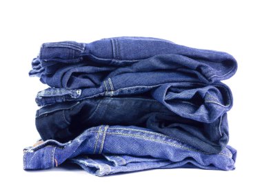 kot pantolon beyaz arkaplanda izole.