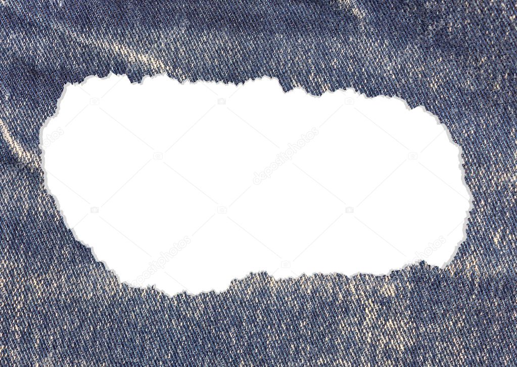 jeans isolated on white background.