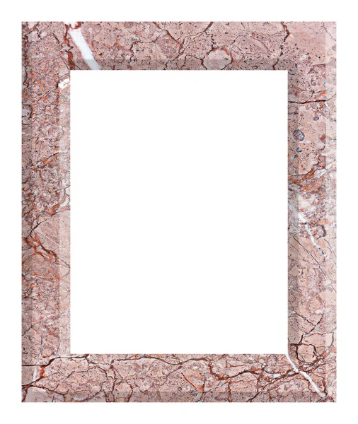 Рамка мрамор винтажный изолированы на белом фоне — стоковое фото