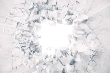 3D render dünya arka plan ses ışık ışınları ile racked.