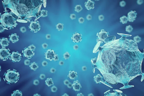 3D rendering, H1n1, τον ιό Hiv, ηπατίτιδα, γρίπη, Aids ιούς αφηρημένα φόντο. — Φωτογραφία Αρχείου