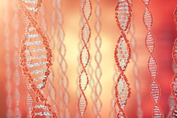 Цифровая иллюстрация структуры ДНК на хорошем фоне. Концепция 3D рендеринга — стоковое фото