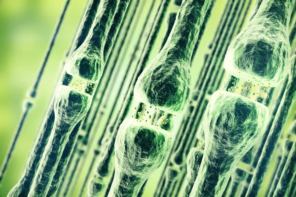 Beyaz arka plan üzerinde izole etkin bir reseptör Illustration. 3D render