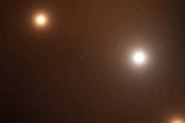 Yıldızlı gökyüzü ve galaksiler ve takımyıldızları uzayda güzel Uzay arka plan. 3D render