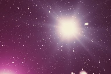 Yıldızlı uzay arka plan dokusu ile Bulutsusu. Renkli yıldızlı gece gökyüzü uzay arka plan. 3D render