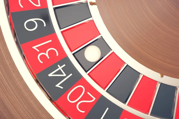 Las Vegas Casino rulet, Casino rulet oyunu, Casino kumar kavramı 3d render. — Stok fotoğraf