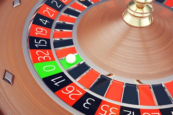 카지노 룰렛 라스베가스 도박 개념 재생 카지노 개념에서 3d 렌더링 — 스톡 사진