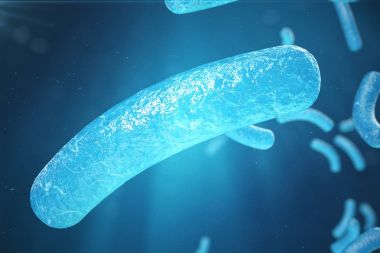 3D illüstrasyon virüs, bakteri, mikrop hücre organizma, virüs arka plan. Sarılık virüsü bulaşmış canlı