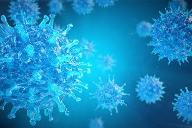 Viral hepatit enfeksiyonu kronik karaciğer hastalığı, hepatit virüsleri neden. 3D çizim