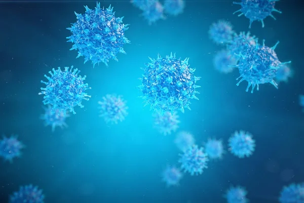 Virale hepatitis infectie veroorzaakt chronische leverziekte, hepatitisvirussen. 3D illustratie — Stockfoto