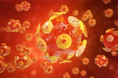 Viral hepatit Enfeksiyon kronik karaciğer hastalığı, hepatit virüsleri 3d resimde neden