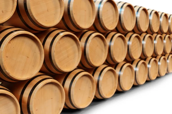 Illustration Background Wooden Barrels Wine Alcoholic Drink Wooden Barrels Wine — Stock Photo, Image