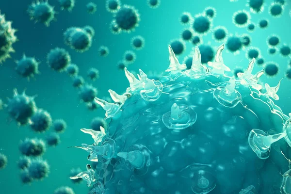 Obrázek Virová Infekce Způsobuje Chronické Onemocnění Viry Hepatitidy Chřipky Viru — Stock fotografie
