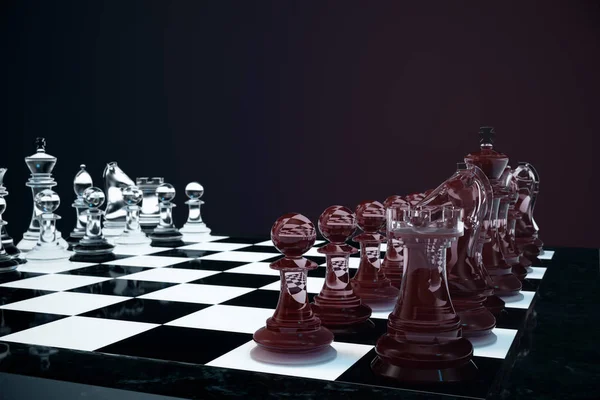 Conceito de estratégia de fundo de jogo de xadrez