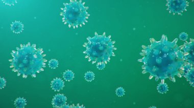 Coronavirus ya da Covid-19 olarak adlandırılan Çin patojeni bir grip türüdür. Koronavirüs salgını ölüme neden olur. Ciğerleri etkileyen bir salgın hastalık konsepti. atipik zatürree. 3B illüstrasyon