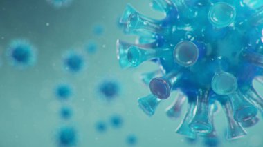 Coronavirus ya da Covid-19 olarak adlandırılan Çin patojeni bir grip türüdür. Koronavirüs salgını ölüme neden olur. Ciğerleri etkileyen bir salgın hastalık konsepti. atipik zatürree. 3B illüstrasyon