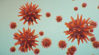 Coronavirus ya da Covid-19 olarak adlandırılan Çin patojeni bir grip türüdür. Koronavirüs salgını ölüme neden olur. Ciğerleri etkileyen bir salgın hastalık konsepti. atipik zatürree. 3B illüstrasyon