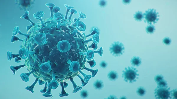 인플루엔자의 코로나 바이러스 Coronavirus 2019 Ncov 불리며 세계에 세계적 유행병 — 스톡 사진