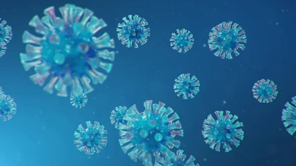 인플루엔자의 코로나 바이러스 Coronavirus 2019 Ncov 불리며 세계에 세계적 유행병 — 스톡 사진