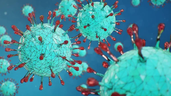 Illustration Abstract Pathogen Type Flu H1N1 Hepatitis Viruses Influenza Virus — Stock Photo, Image