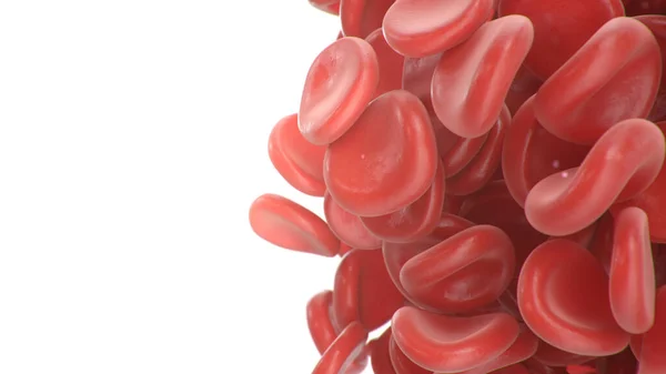 Resumen Coágulo Glóbulos Rojos Aislado Sobre Fondo Blanco Concepto Microbiológico — Foto de Stock