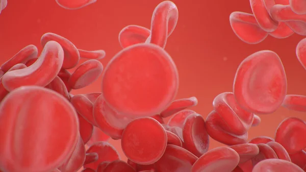 Абстрактная Трехмерная Иллюстрация Эритроцитов Поток Крови Живой Организм Научная Медицинская — стоковое фото