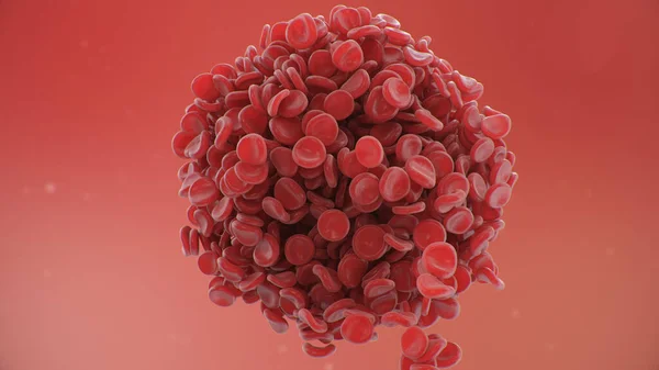 Kan Pıhtılaşma Hücrelerinin Arka Planındaki Soyut Küre Bilimsel Tıbbi Mikrobiyolojik — Stok fotoğraf