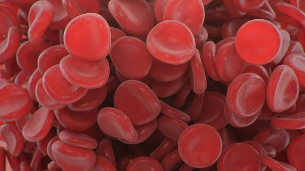 Ilustración Los Glóbulos Rojos Fondo Coágulo Sangre Concepto Microbiológico Científico — Foto de Stock