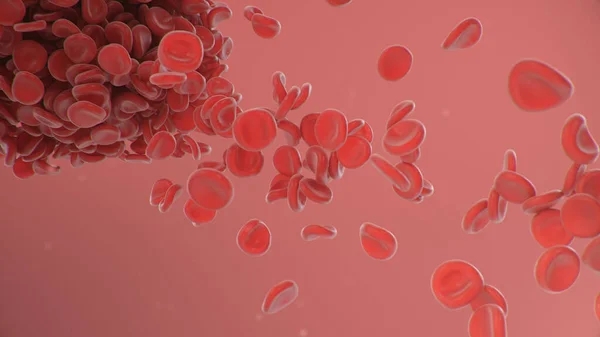 Ilustración Los Glóbulos Rojos Fondo Coágulo Sangre Concepto Microbiológico Científico — Foto de Stock